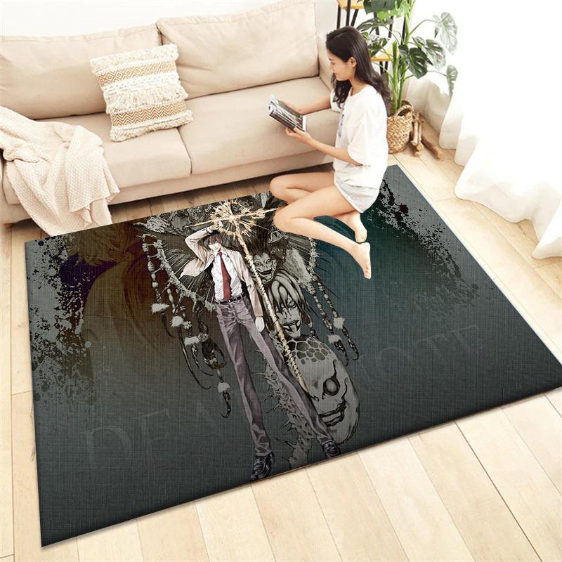 Death Note HD Printed Carpet Living Room Home Decor Sofa Table Rug Anti Slip Chair Cushion Lounge Mat Picnic Camping  Ar