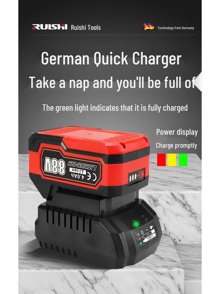 Ruishi High-Power Rechargeable Hair Dryer & Dust Blower/Vacuum for Home & Industrial Use