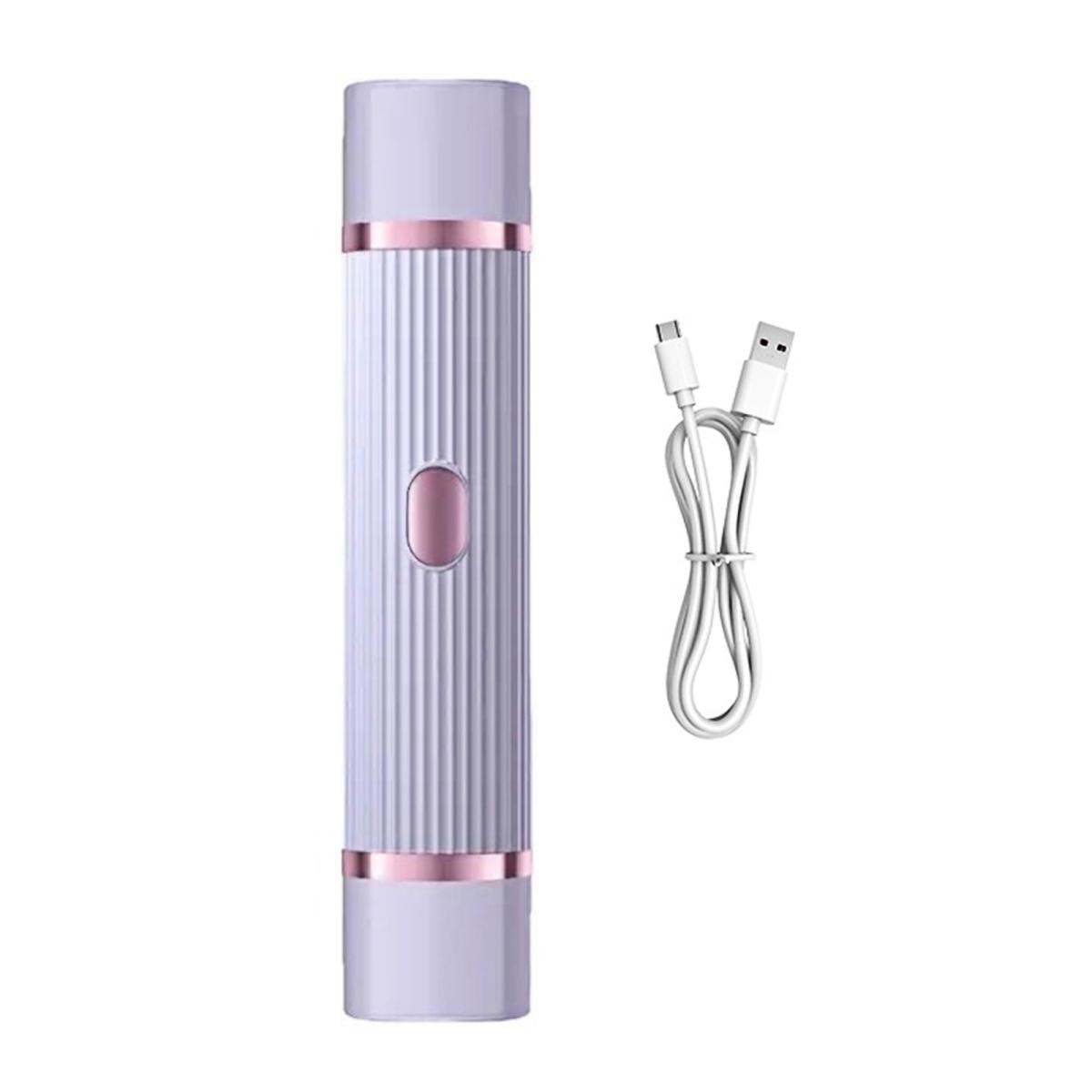 

Женская электробритва USB перезаряжаемая водонепроницаемая портативная дорожная бритва для лица, тела, зоны бикини, рук, ног, эпилятор, триммер фиолетовый