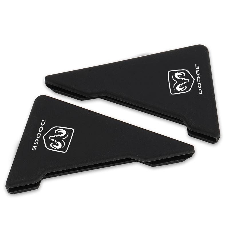 2Pcs Car Door Corner Silicone Protective Anti-Collision Cover for Dodge Caliber Ram 1500 Stratus Dart Caravan Charger Grand Caravan Journey