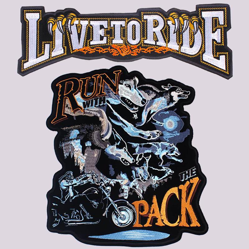 

Патч Мотоциклетний Байкерський Череп Великий Термоперенос Вінілові Патчі Наклейка для Одягу Куртки DIY Аплікації Прання Патчі