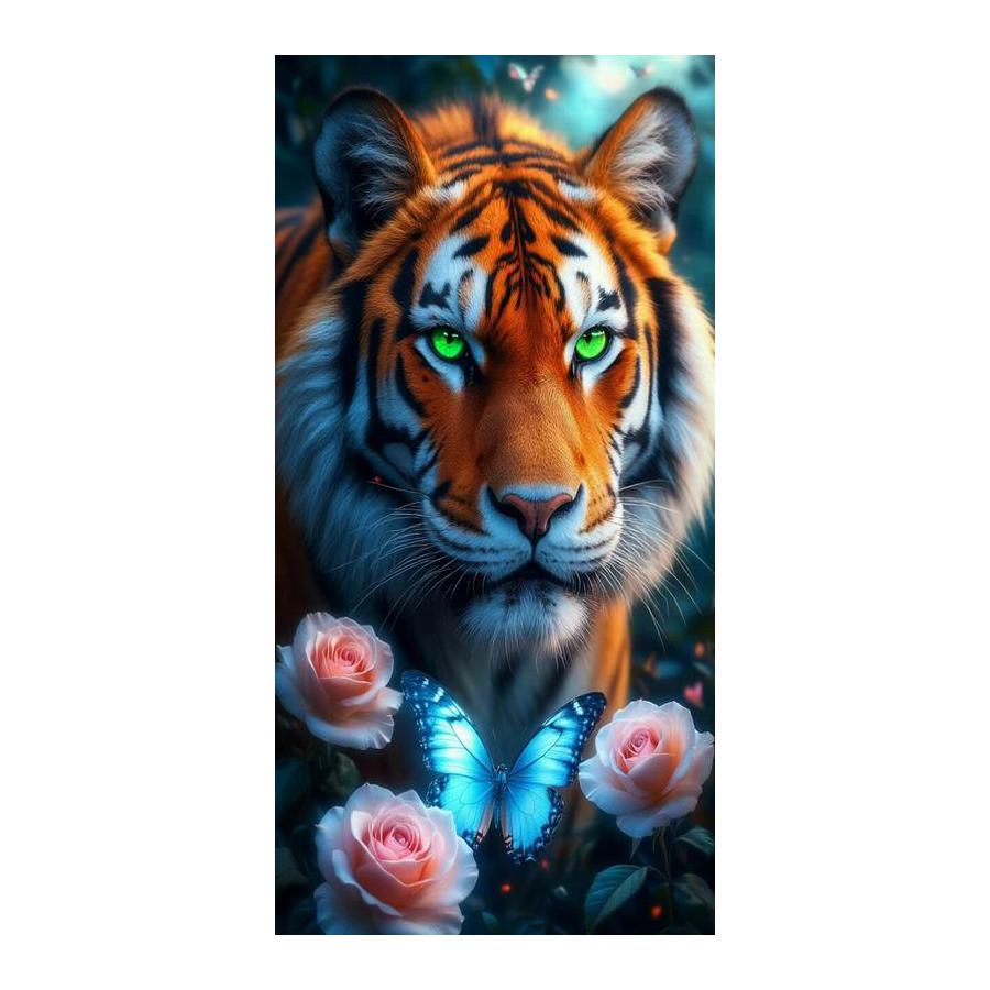 Leopard Lion Tiger Flower Large Size Diamond Painting New Collection Animal Diy Full Square Round Drill Rhinestone Embroidery Mosaic Cross Stitch Kits