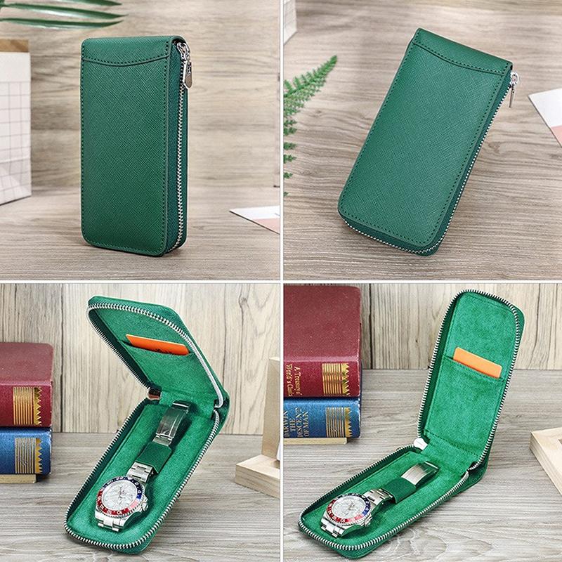 Anti-Dust Watch Bag Organizer Jewelry Storage Gift Bag Flannelette & Leather Watch Accessories Case For Watch Storage 1PC