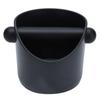 Oblique Black Coffee Knock Box Grounds Box Knock Bin for Coffee Shops Bars Family Kitchens