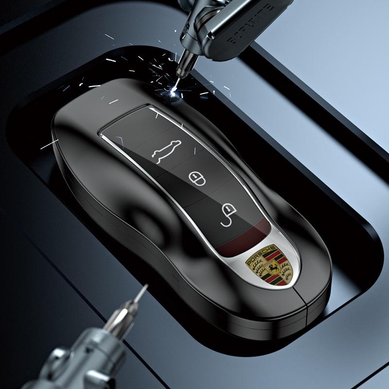 Aluminum Alloy Key Shell for Porsche Cayenne, Macan, 911, Panamera