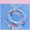 Transparent Mermaid Swim Ring Cartoon Pattern Pvc Thickness 0.20 Adult Inflatable Swim Ring