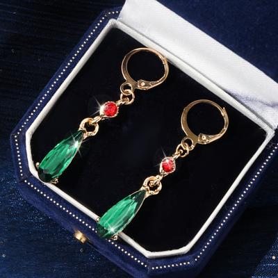 Fashion Classic Elegant Women's Hayao Miyazaki Anime Howl's Moving Castle Earrings Red Beads Christmas Ornaments Gift