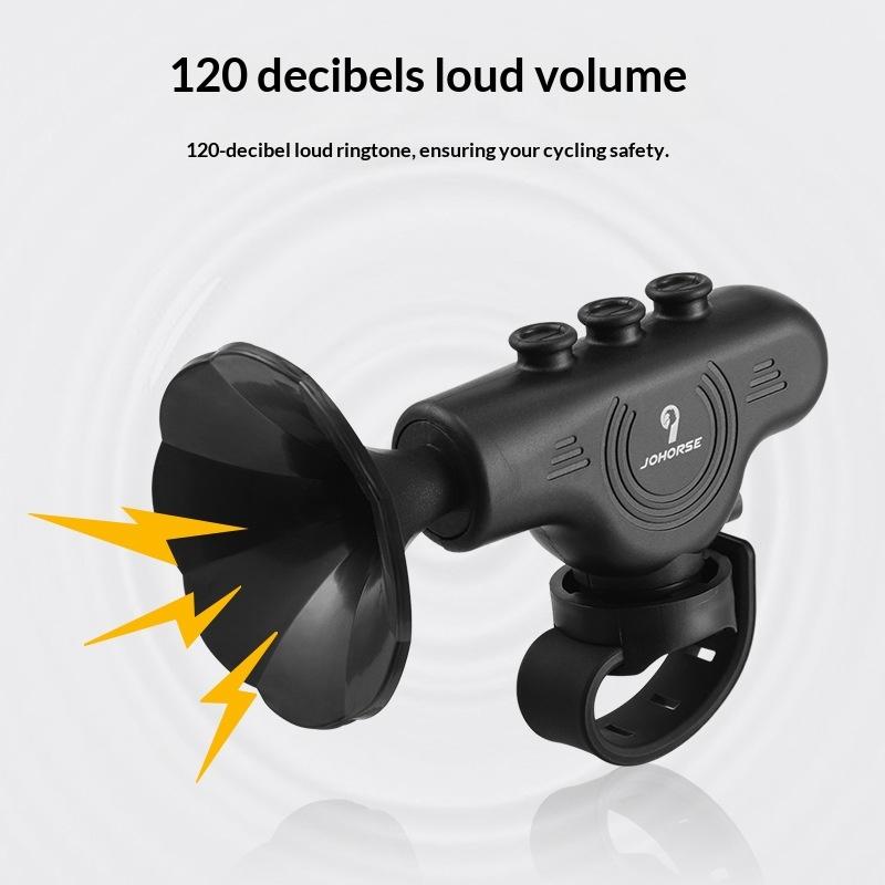 1Pc Waterproof Electric Bike Horn - 120dB Loud Multi-Tone Bicycle Bell with 4 Sounds