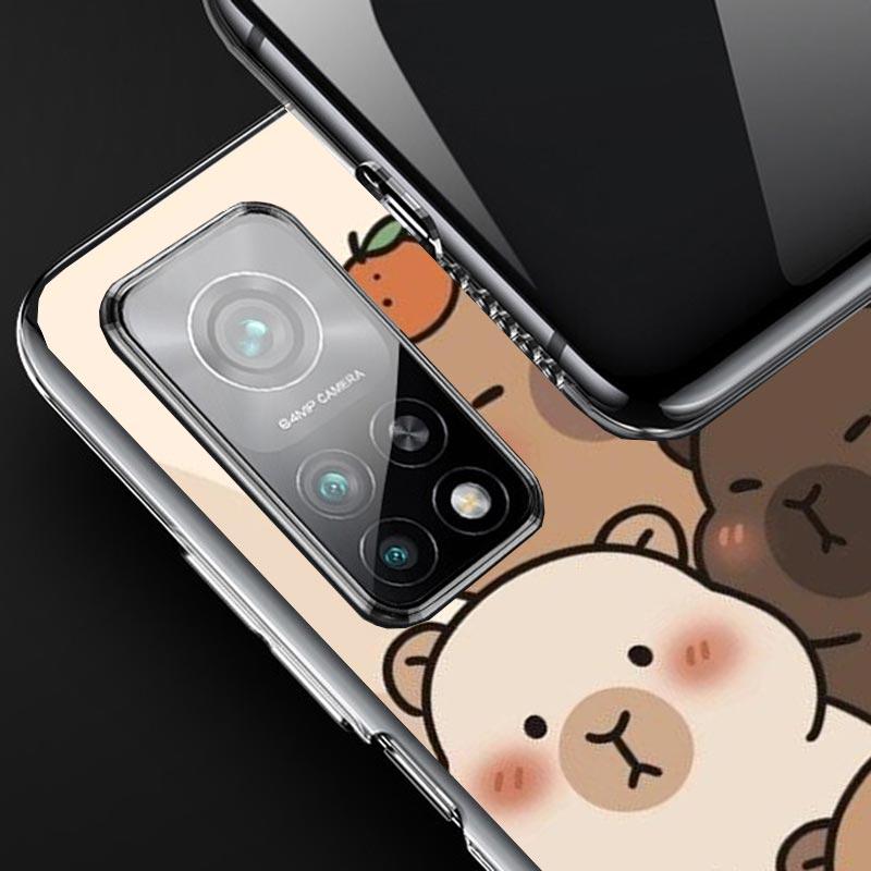 Funny Capybara Cartoon Animal Phone Case For Xiaomi Redmi Note 15 14 14S 13 12S 12 Pro Plus 11S 11 10S 10 4G Cover 11E 11T 5G Pr