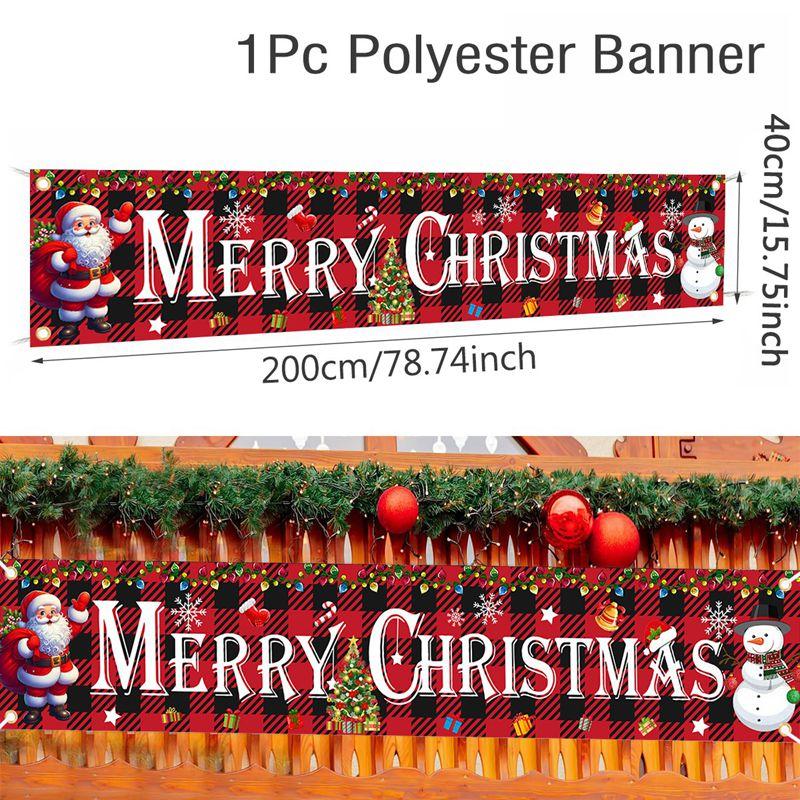 Merry Christmas Banner for Yard And Entrance Decor Christmas Outdoor Banner Flag for Home Decor 2026 Gifts Happy New Year 2026