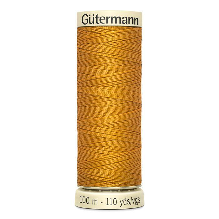 Lot de 5 bobines 100m Fil 100% polyester Gutermann Ref 788988 - Att 412 - moutarde au gingembr