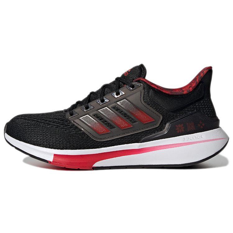 

Adidas EQ21 Run Black Fire Red Мужские кроссовки Core-Black Footwear-White GZ4053
