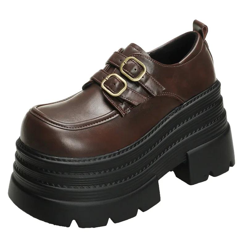 Fashion 10CM Platform Women Loafers Shoes Flats Casual Cozy Sport Shoes Woman 2024 Trend Autumn Designer Sneakers Walking Mujer Zapatos