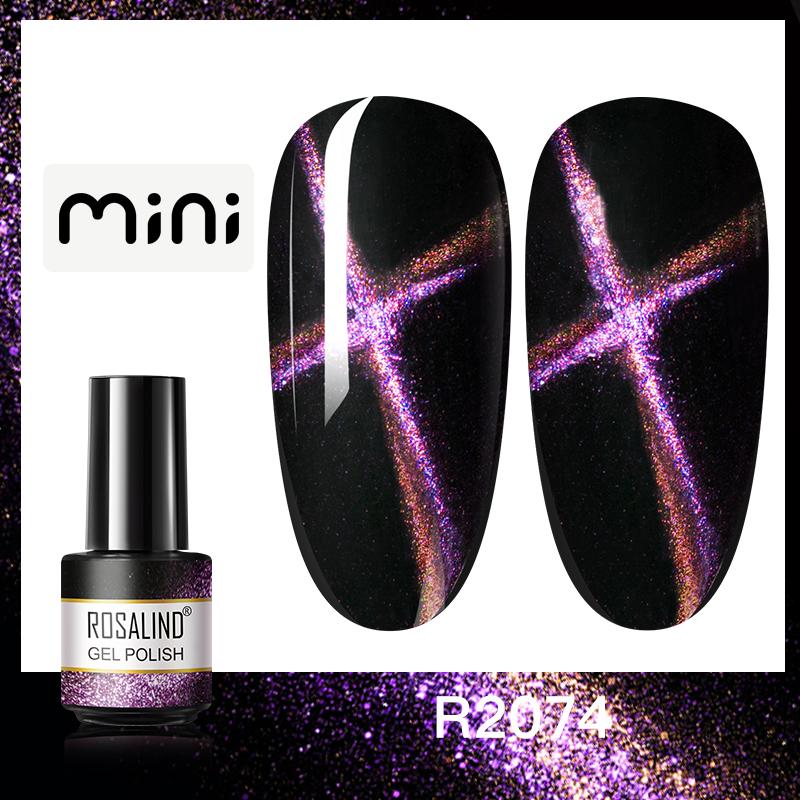 ROSALIND Mini Nail Gel Polish Hybrid Gel Polish UV Gel Manicure Soak Off Nail Art Base Top Coat
