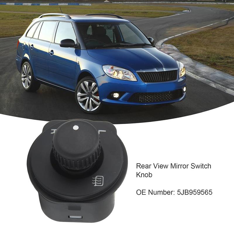 For Skoda Fabia Rapid Roomster Car Adjust Rear View Mirror Switch Knob Side Mirror Adjustment Button 5JB959565 5JB 959 565