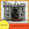 888PCS Black Falcon's Fortress Hot Medieval Castle Black Falcons Puzzles DIYAssembly Children Birthday Toy Christmas Gifts Kids