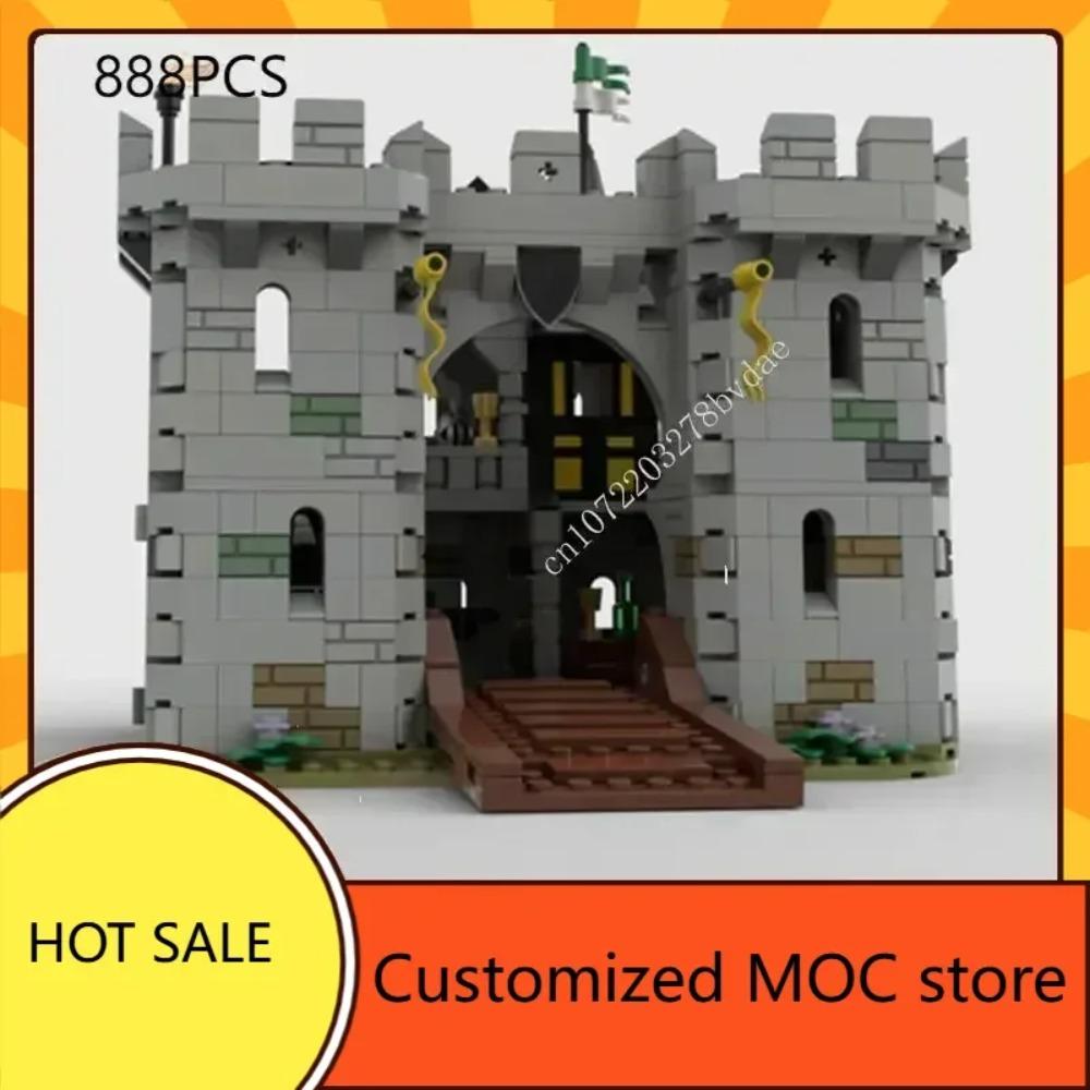

888PCS Black Falcon s Fortress Hot medieval Castle Black Falcons Puzzles DIYAssembly Children birthday toy Christmas Gifts Kids