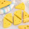 Borracha em Forma de Queijo Borrachas de PVC Fofas para Crianças Estudantes Prêmio Divertido para Sala de Aula Material Escolar para Lembrancinhas de Festa de Jardim de Infância