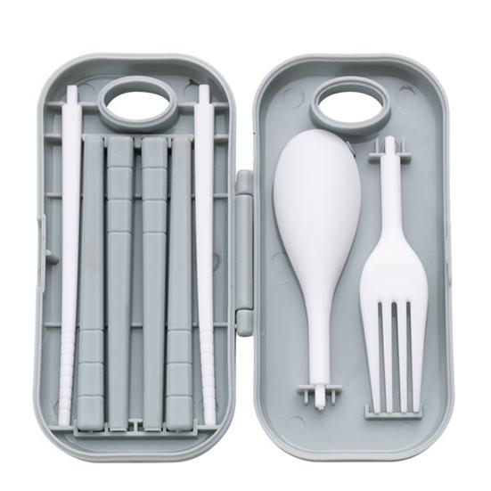 Cutlery Set Creative Reusable PP Portable Students Cutlery Set Outdoor