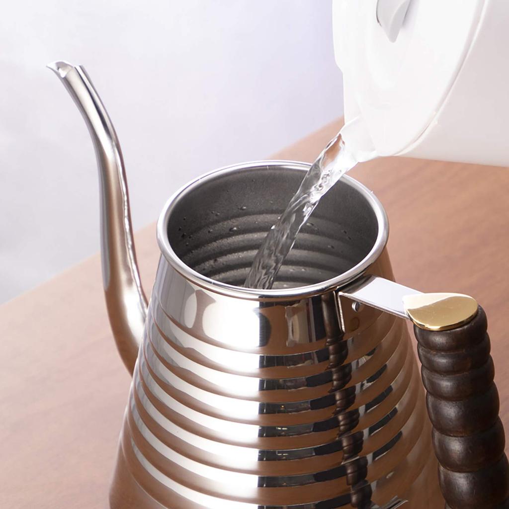 Kalita Kalita Coffee Pot 1000ml IH Compatible Stainless Steel Made In Japan SSW Kettle 1000 Drip Pot Kettle Kettle Coffee Maker Kettle Server Barley