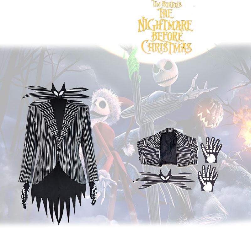 Jack Skellington Cosplay Costume For Men And Women, Perfect For Halloween And Christmas Parties, Xs-xxxl Sizes Available