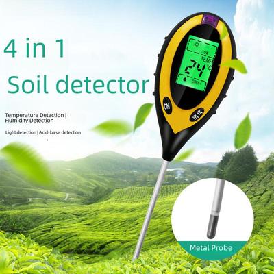 Elektronischer 4-in-1-Bodentester für pH-Wert, Licht, Temperatur und Feuchtigkeit