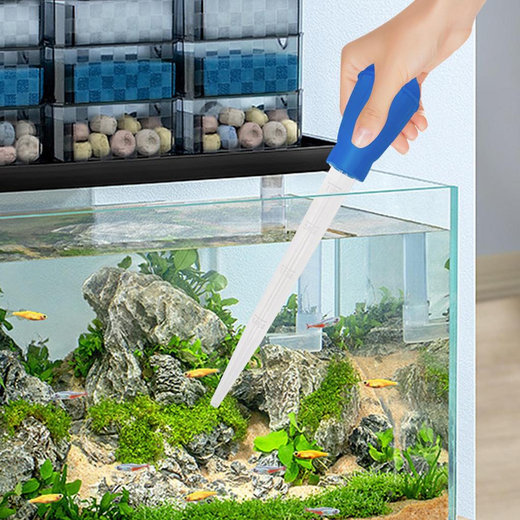 Manual Aquarium Gravel Cleaning Straw Fish Tank Water Changer Aquarium Clean Pipette Dropper For Aquarium Coral Spider Snake