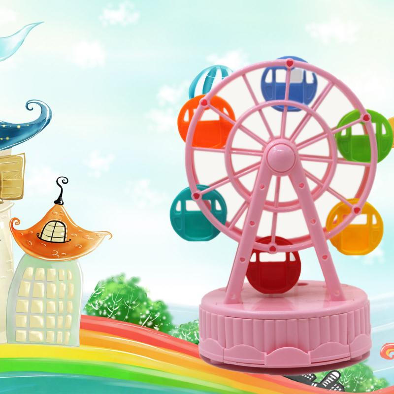 Ferris Wheel Music Box Home Decor Christmas Gift Roundabout Ornaments Cake Decorations