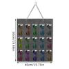 Suporte de Feltro com 15 Compartimentos para Óculos de Sol e Óculos de Grau, Exibição de Armazenamento, Bolsa Suspensa, Bolso de Parede, Caixa Organizadora