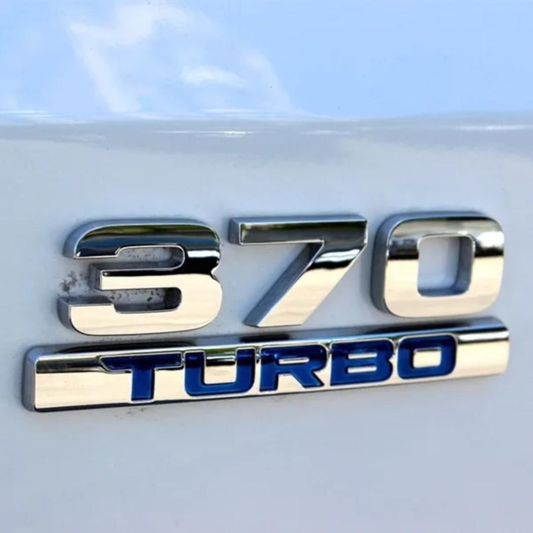 

1 x 370 логотип Tubro, автомобильный значок, эмблема, наклейка, наклейка для Ho/nda Pilot Avancier (12*1,2 см) 370