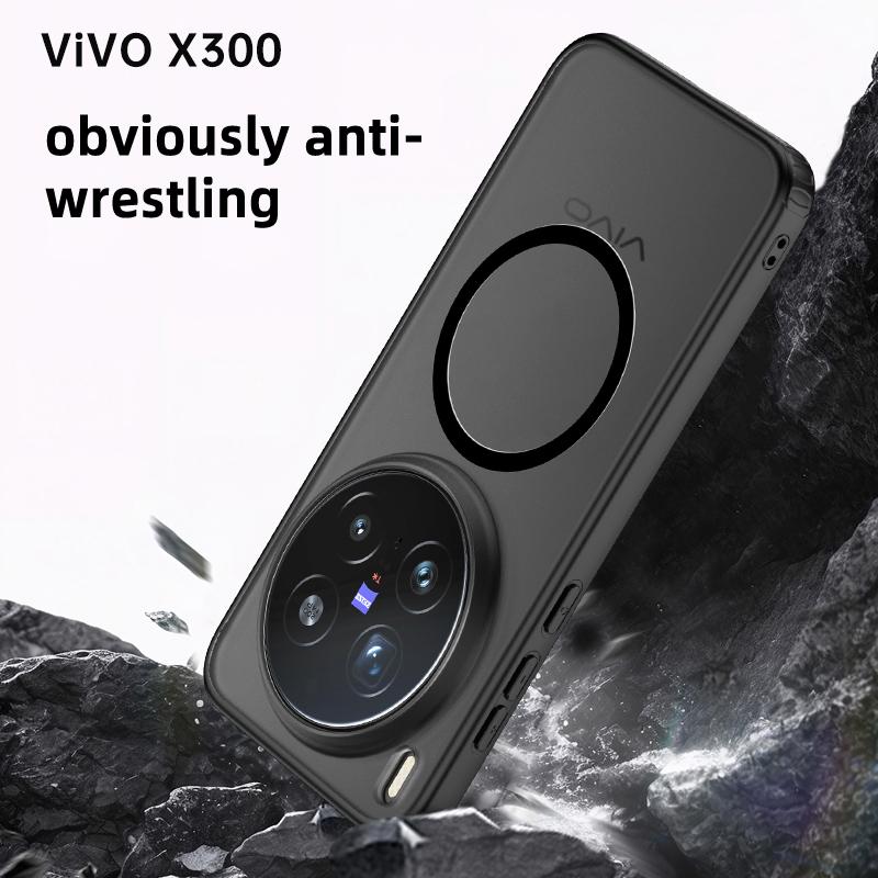 For VIVO X300 Pro Case Hard Matte Shockproof Magnetic MagSafe Protective Back Cover Case For VIVO X300 X300Pro Phone Shell