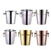 Stainless Steel Ice Bucket for Wine Champagne 2/5L Heavy-Duty Insulated Wine Cooler for Bars Hotels Parties Rust-Proof Thickened Barrel