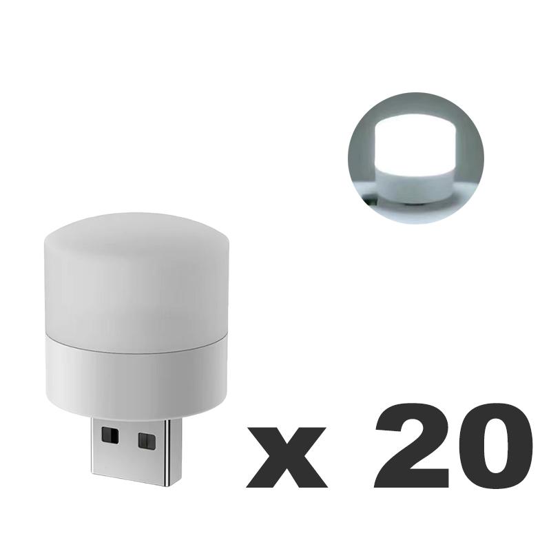 USB Plug Night Light Warm White Bedside Night Lamp LED Lights Mini Bedroom USB Plug Power Charging Eye Protection Reading Light