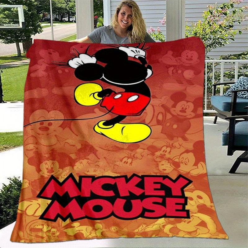 1pc Mickey Printing Blanket - Soft, All-Season Throw for Living Room, Bedroom,Personalized Gift with Adorable Cartoon Design