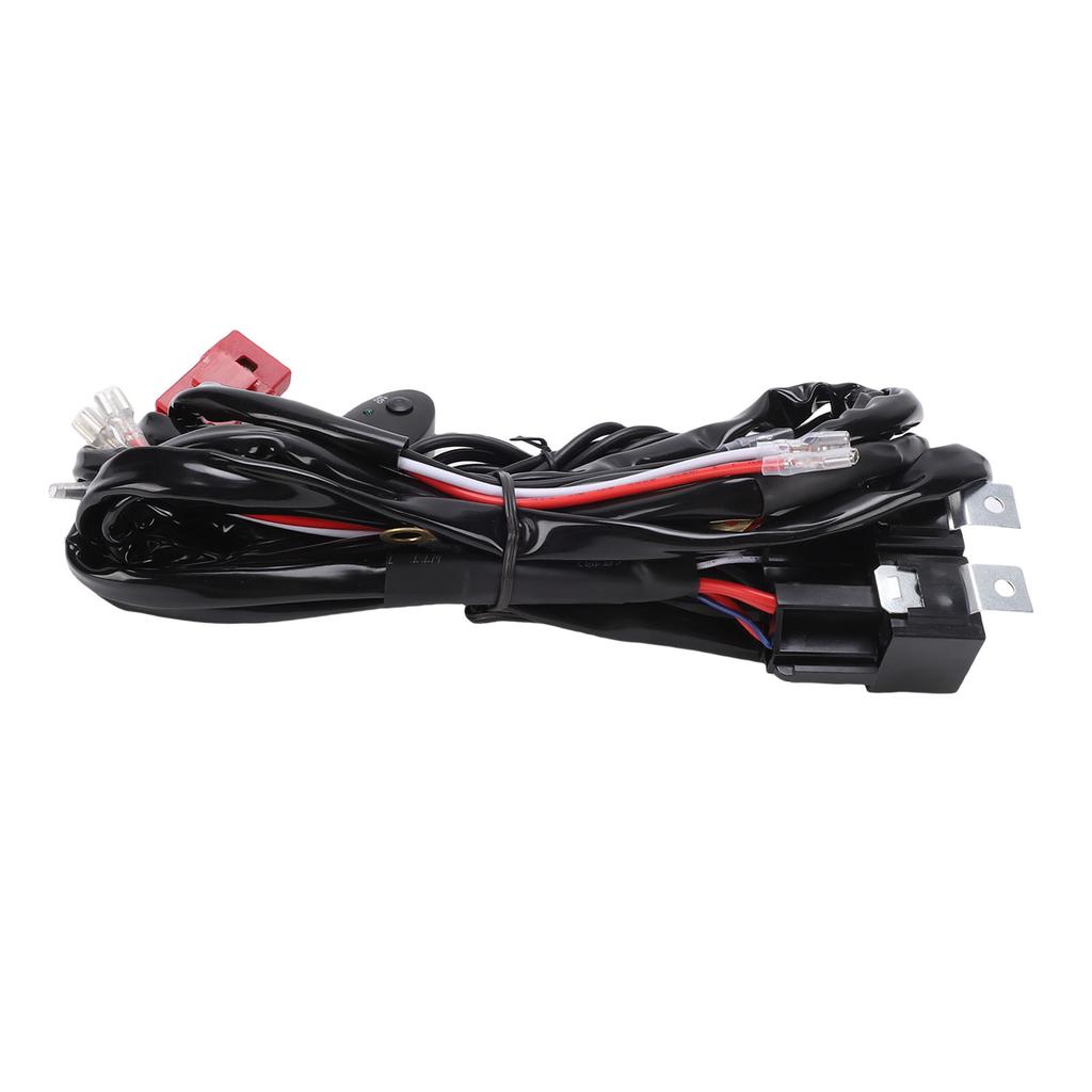 Double Color High Low Beam Wiring Harness Dual Relay 30A   14AWG   Cable Harness for Off Road Vehicles SUV Pickup Trucks Motorcycles