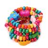 5Pc Lovely Kids Children Wood Elastic Bead Bracelets Birthday Party Jewelry Gift