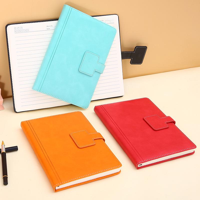 A5 Colorful Snap Button Notebook - Student & Office Notepad with Logo Customization
