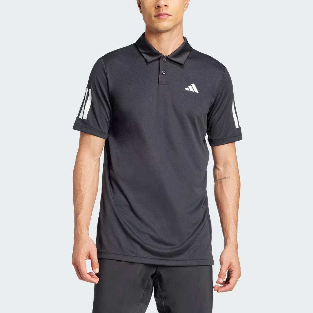 Adidas Tennis 3-Stripes FW24 Climacool Casual Sports Polo Shirt Men tops Black JG0985