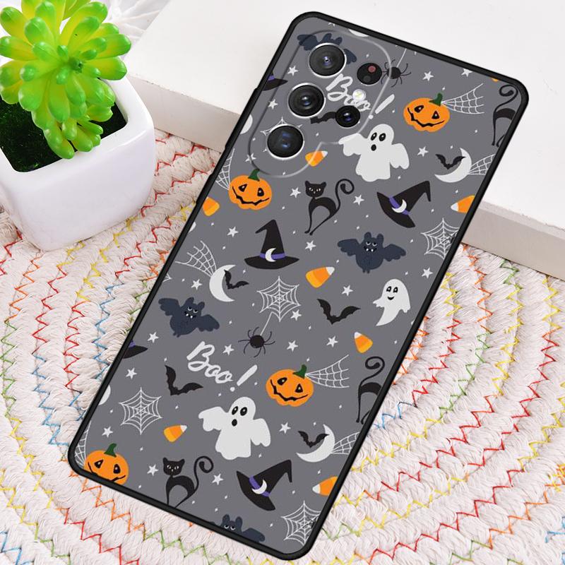 Halloween Aesthetic Silicone Phone Case For Samsung Galaxy note 10 pro S26 S25 S24 S23 S22 S21 Plus S25Ultra Capa Cover