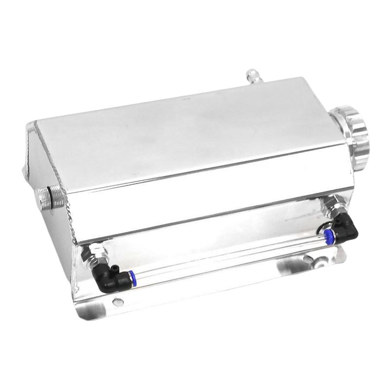 2L Coolant Radiator Overflow Tank Visible Coolant Level Square Expansion Reservoir Engine Oil Catch Can Automotive Accessories