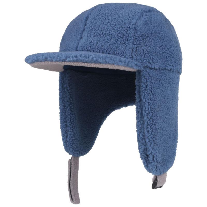 Children's hats Autumn and winter Girls' hats Boys' fleece thickened warm ear protection peaked caps Face protection windproof caps