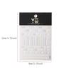 Embossed Knitting Bow Nail Stickers Love Heart Bow Self Adhesive Nail Art Decorations Decals Accessory