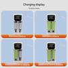 Universal 2 Slot Rechargeable Battery Charging for 3.7V 4.2V Cells Including 18500 26700 32650 Adjustable Spring Design