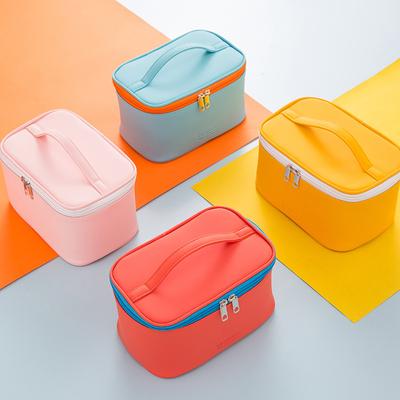 Leather Travel Cosmetic Bag Portable Women /Man Makeup Case Waterproof Multifunctional Toiletry Organizer Storage Bag