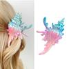 Vibrant Conch Charm Hair Claw Hairpin For Women Summer Vacation Headdress Securely Hold Beach Styling Tool