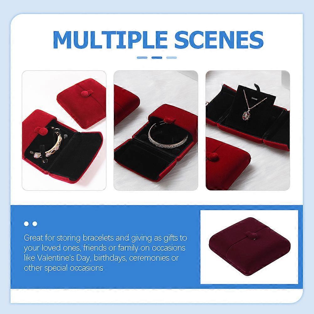 Jewelry Gift Box Double Open Bracelet Box for Storage 5Pcs Set