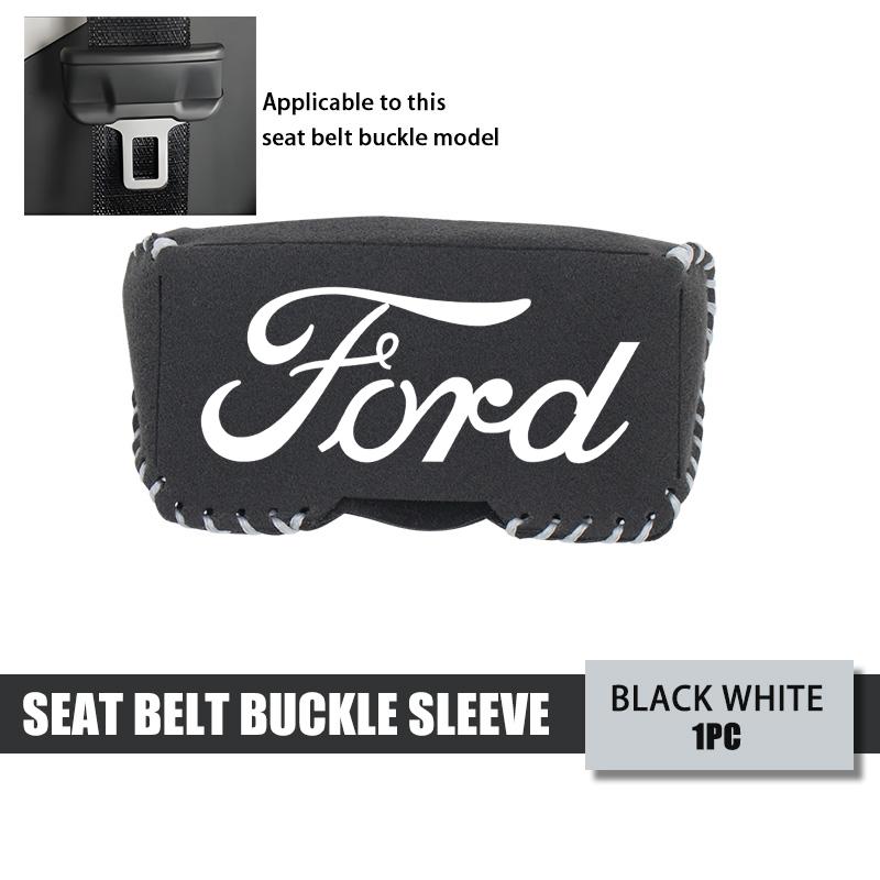 5pcs Car Seat Belt Anti Scratch Buckle Protector Cover Accessories For Ford Fiesta Ranger Mondeo Escape Ecosport Fusion Explorer