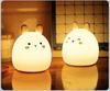 Night Lamps Ambient Lighting Silicone Rabbit Night Lamp Battery Bedroom Bedroom Devices Nursing Eye Protection Sleep
