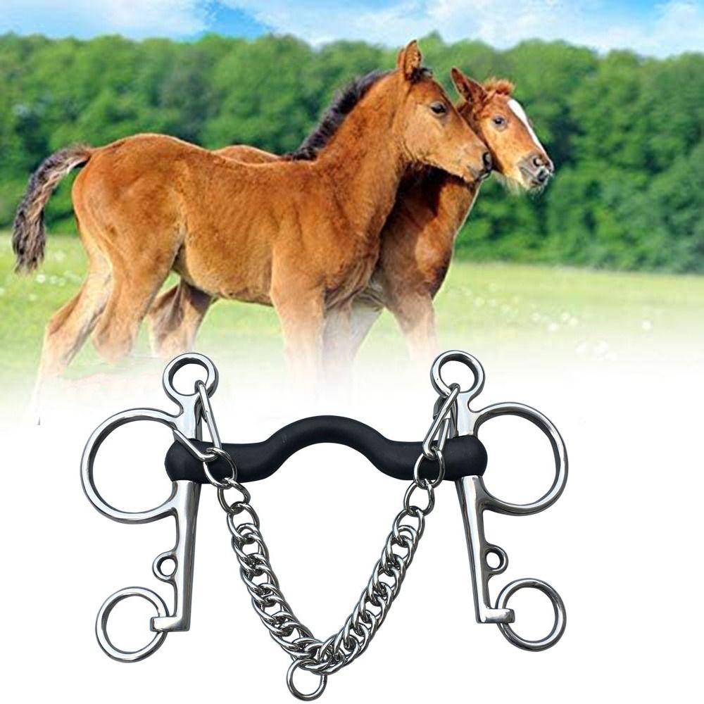 

Прочный конский мундштук, нержавеющий, с низким отверстием для рта, трензель для лошадей, аксессуары для скачек