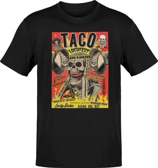 Premium 2023 Taco Fest Concert Front Print Vintage Food Event Tee Shirt